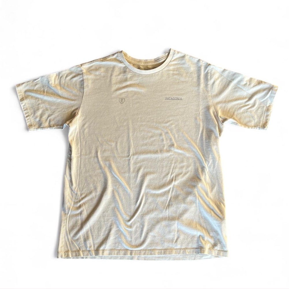 Patagonia Cream Short Sleeve Tee Soft Cotton